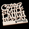 Eco MDF Slogan Coaster