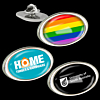 Oval Express Lapel Pin