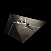 Four Sided Pyramid Hanging Pendant Banner