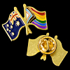 Australia & LGBTQ+ Progress Flag Lapel Pins