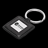 Square Leather Keyring