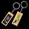 Mirage Rectangular Bamboo Keyring
