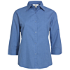 Ladies Micro Check 3/4 Sleeve Shirt