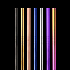 Metallic Stainless Steel Reusable Straws - 8mm x 215mm