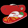 Bottle Opener Thongs w/Woven Strap
