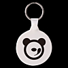 Round Plastic Keyring