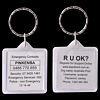 Square Acrylic Keyring