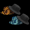 Adult Reversible Bucket Hat "Healing Journey"