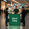 SEG Ligthbox Display Counter 1x1m
