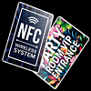 Printed Flat Sticker RFID Card