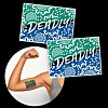 Deadly Temporary Tattoo TSI Flag Colours