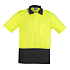 Unisex Hi Vis Basic Spliced Polo - Short Sleeve