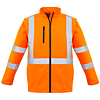Unisex Hi Vis 2 in 1 X Back Soft Shell Jacket