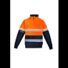 Mens Orange Flame HRC 2 Hoop Taped 1/4 Zip Brushed Fleece