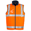 Mens Hi Vis Lightweight Fleece Lined Vest