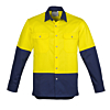 Mens Hi Vis Spliced Industrial Shirt