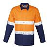 Mens Rugged Cooling Taped Hi Vis Spliced Shirt