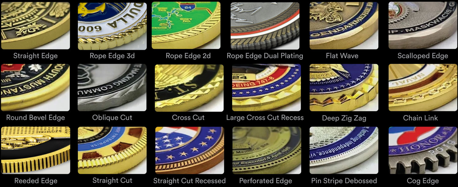 Challenge Coin Edge Chart