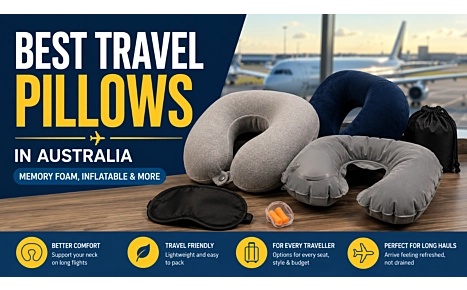 Best Travel Pillows in Australia: Memory Foam, Inflatable & More