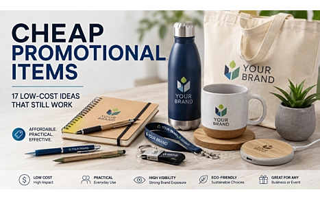 Cheap Promotional Items: 17 Low-Cost Ideas That Still Work