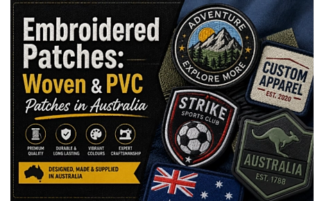 Embroidered Patches: Woven & PVC Patches in Australia