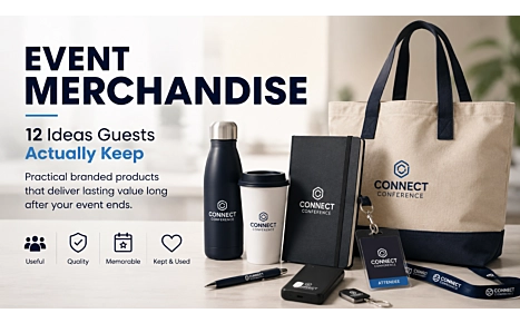 Event Merchandise: 12 Best Ideas That Guests Actually Keep