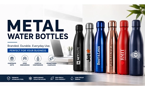 Metal Water Bottles Australia: Branded Drink Bottles With Your Logo