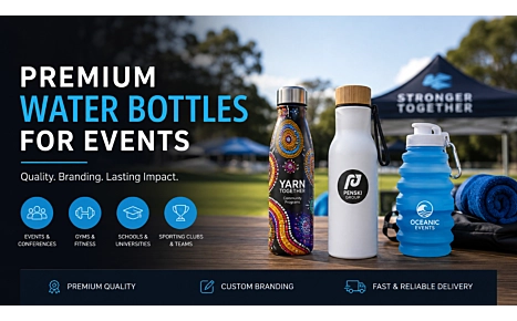 Premium Water Bottles for Gyms, Schools, Clubs & Events 
