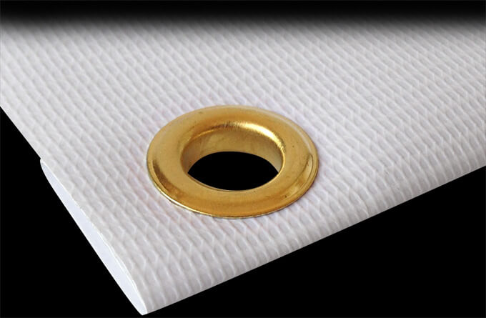 Vinyl banner eyelets