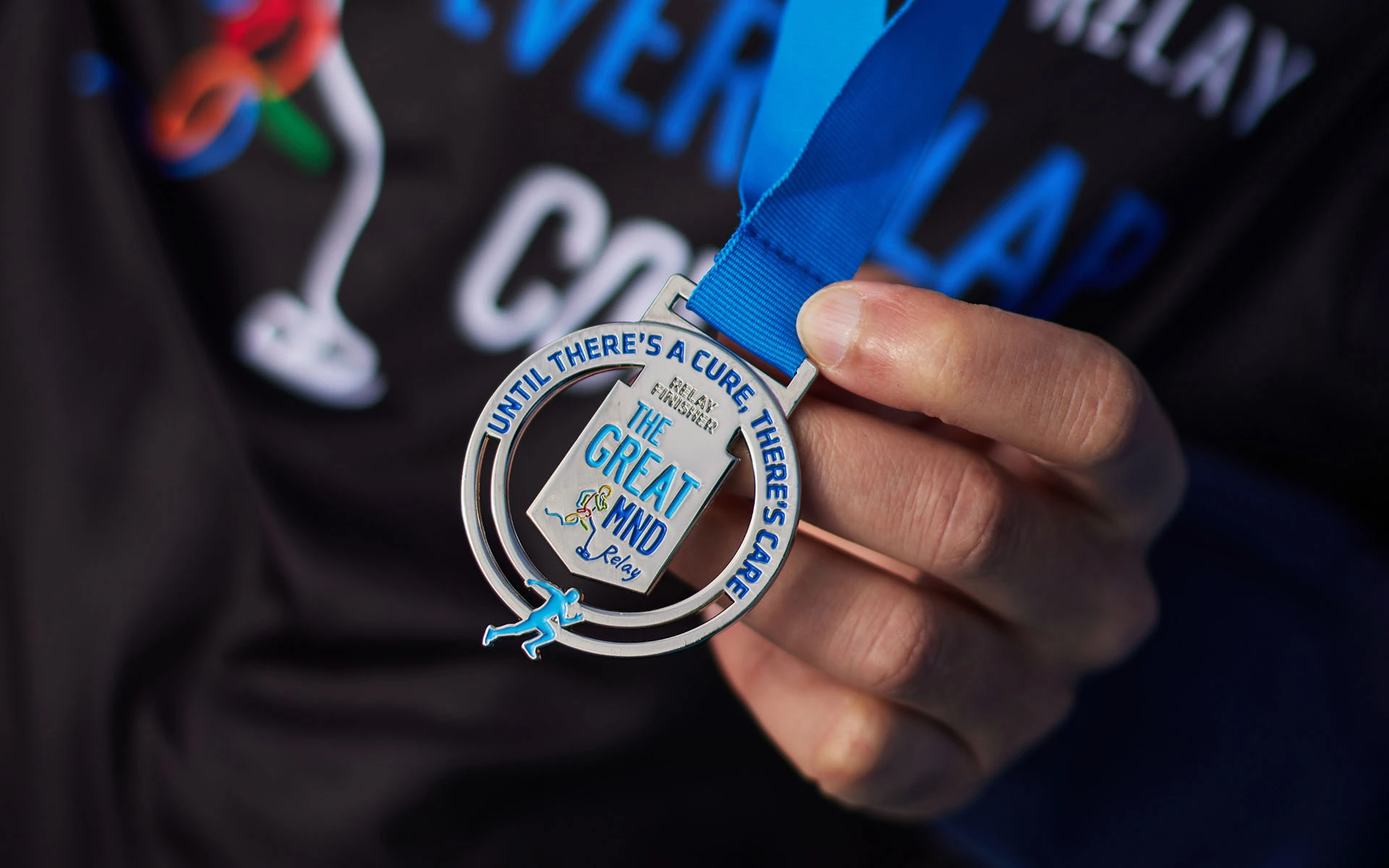 Customer reviewing custom medal