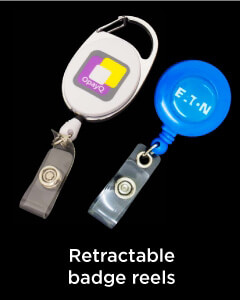 Retractable badge reels