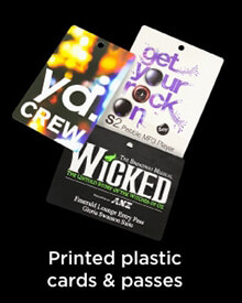Printed plastic cards
