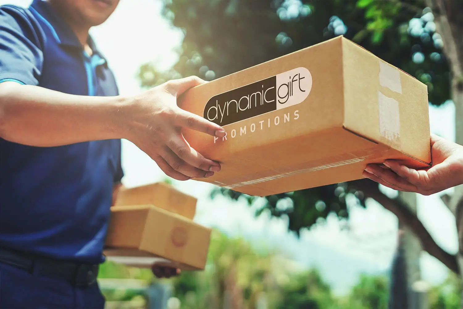 Rush Delivery Delivery of promotional products being delivered quickly