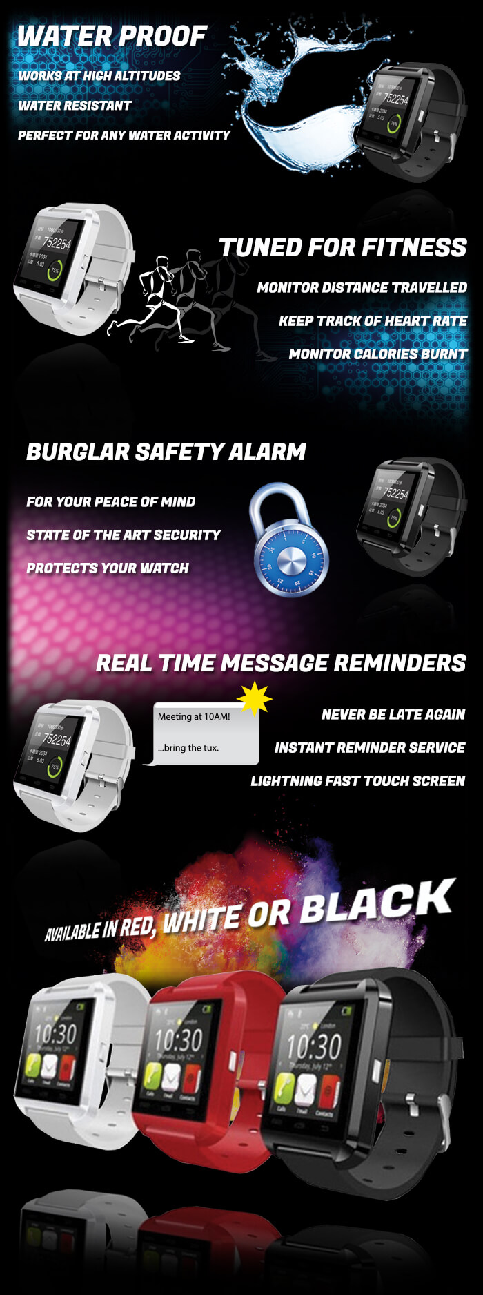 Smart watch promotional