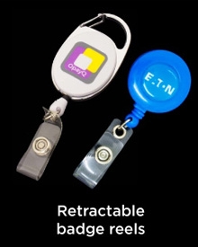 Retractable badge reels